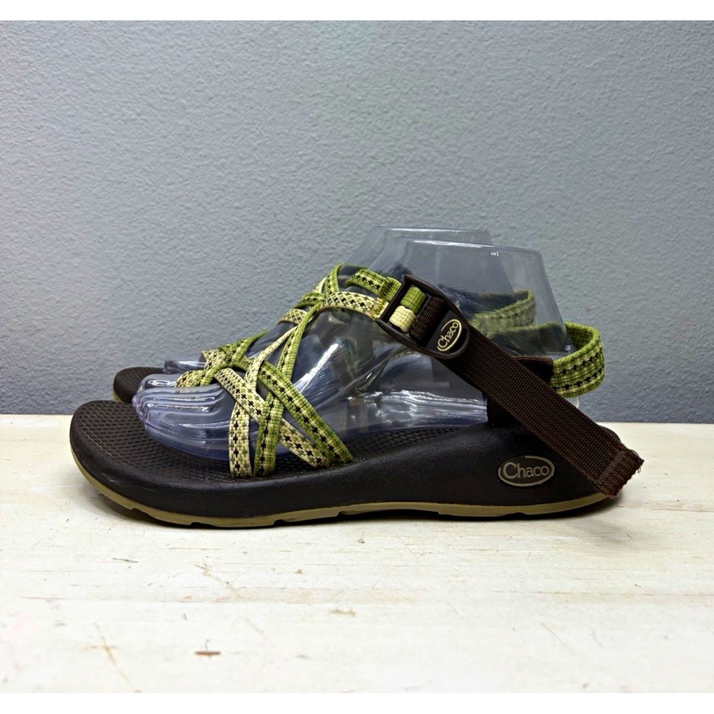 Chaco Brown/Green Geometric ZX2 Classic Sandals Size 9